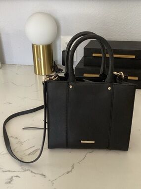 Rebecca Minkoff Black Structured Satchel Handbag - Women Bags